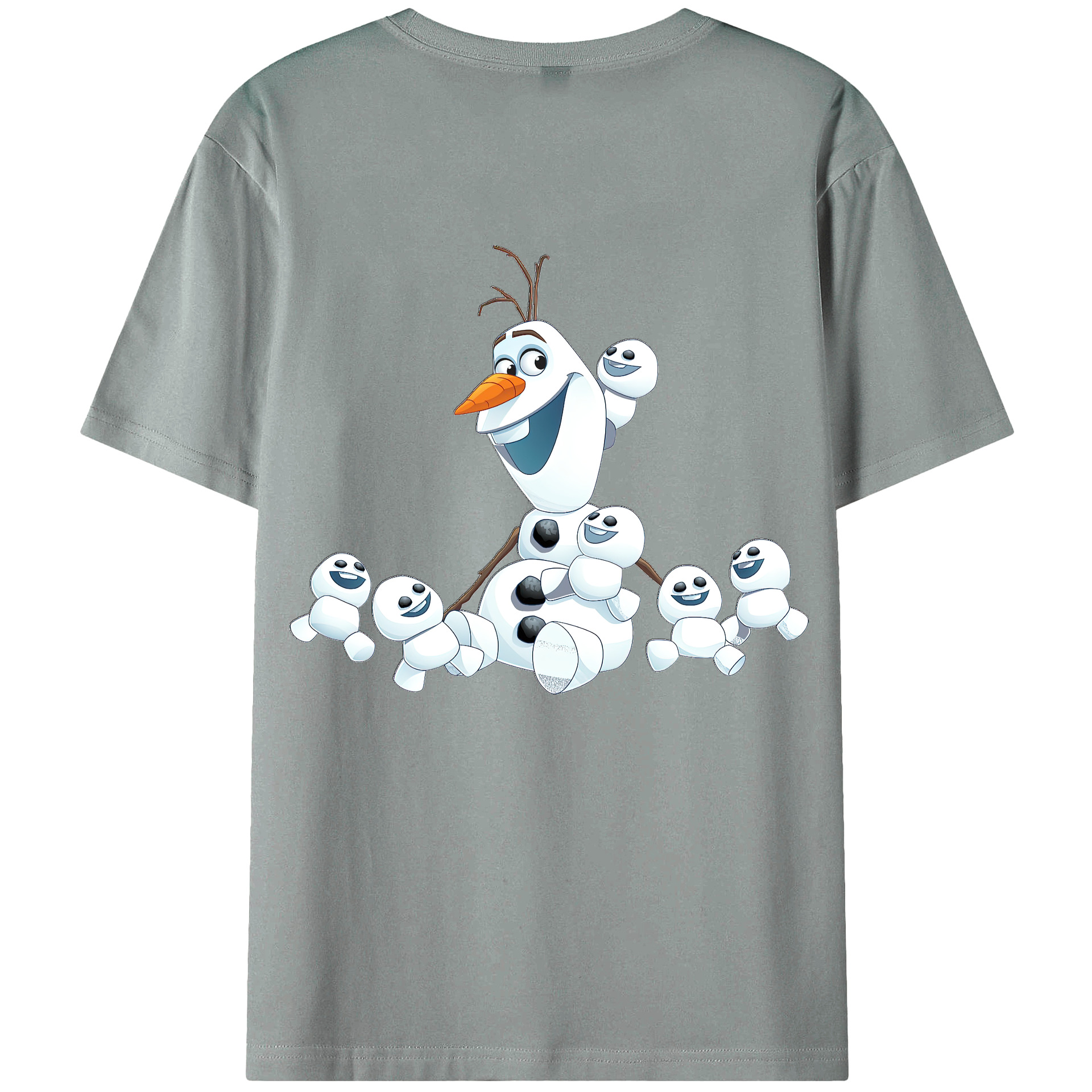 （画像用） アナと雪の女王 アンナ エルサ Frozen Anna Elsa 綿100％ メンズ半袖Tシャツ（バックプリント） 通気性